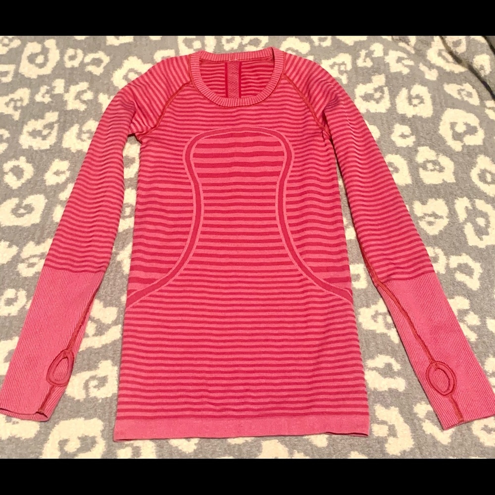 Lululemon Pink Swiftly long sleeve